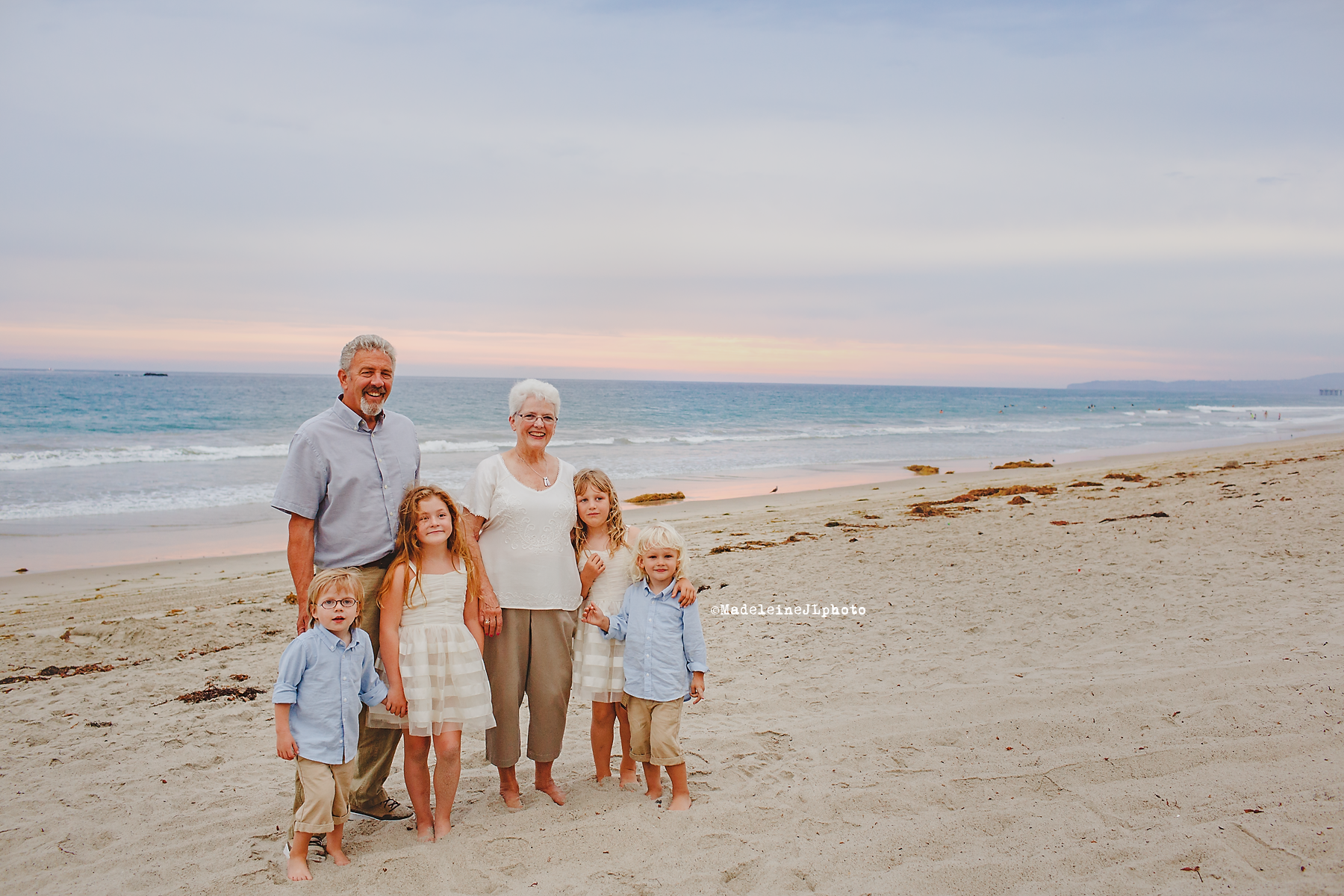 San Clemente Beach family session . Extended family beach session. Orange County family portrait photographer. Los Angeles San diego